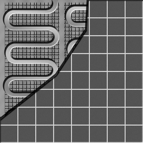 укладка теплого пола под плитку
